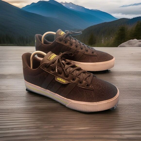 Adidas Daily 3.0 Shoes Sneaker Black / Grn Sz.10 Snakeskin Carbon Texture GV7352 - Picture 1 of 7